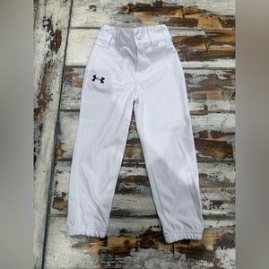 Under Armour Kids White Baseball Pants